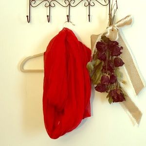 Red Infinity Scarf 🧣